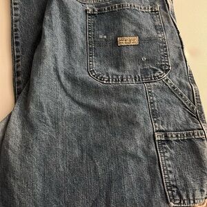 Wrangler Men's Relaxed Carpenter Jeans in Denim Blue 44x32